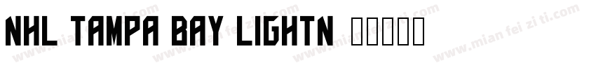 NHL Tampa Bay Lightn字体转换